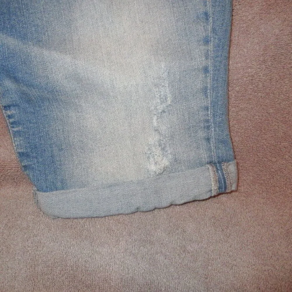 Mavi Jean Shorts Womens Size 29 Stretch Denim Bermuda Karly Distressed Grunge